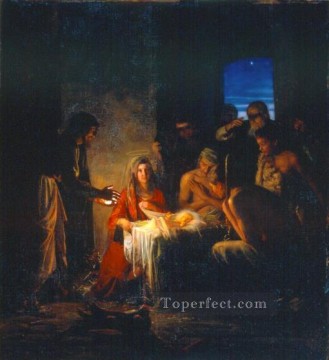El nacimiento de Cristo religión Carl Heinrich Bloch Pinturas al óleo